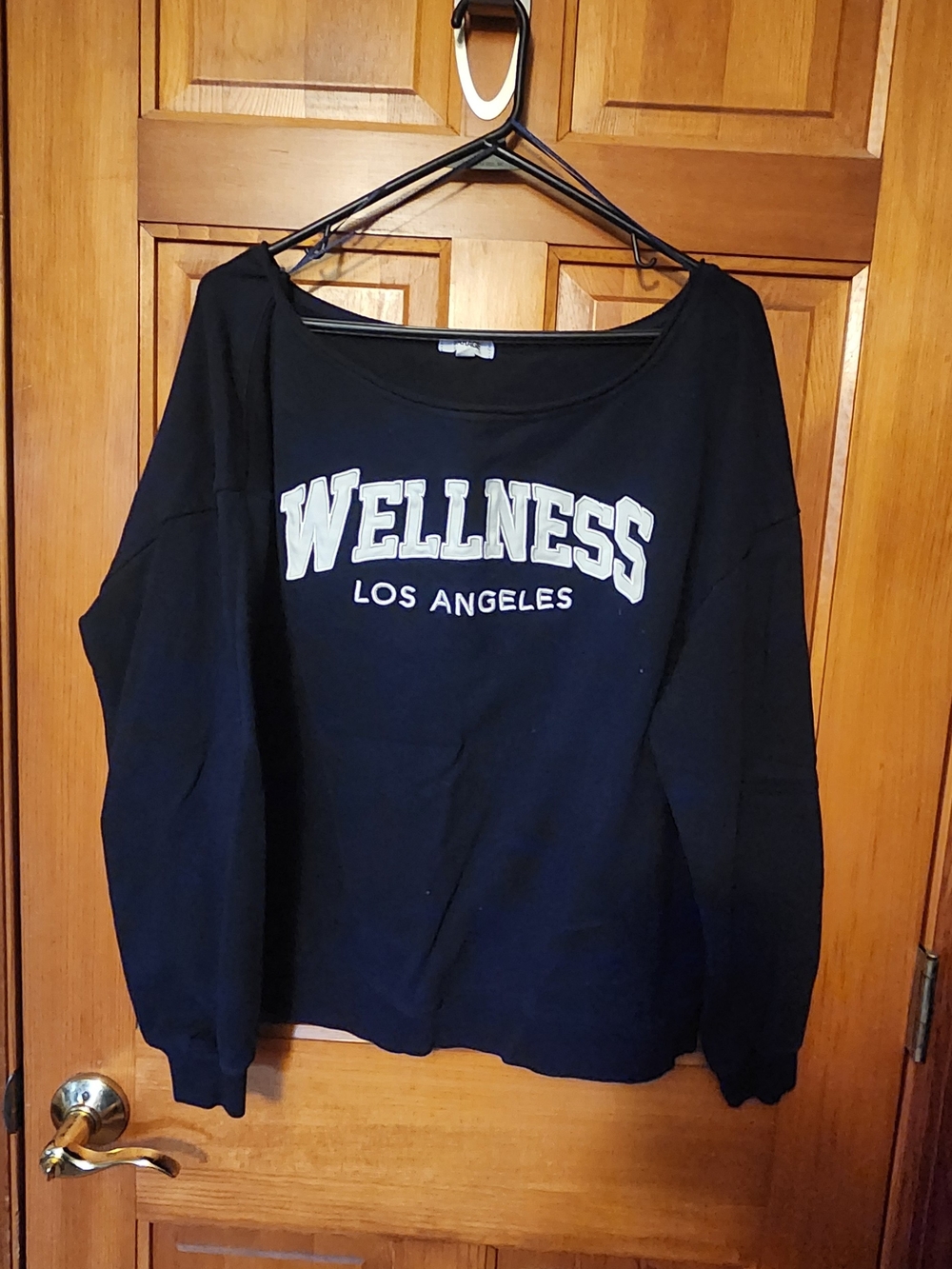 Garage Black 'WELLNESS Los Angeles' Pullover Sweatshirt
